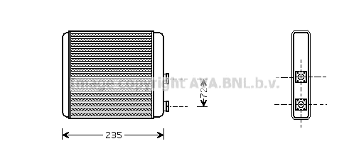 Heat Exchanger, interior heating (OL6321)