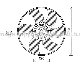 Fan, engine cooling (RT7604)