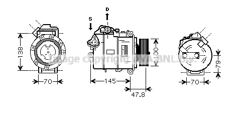 Compressor, air conditioning (BWK331)