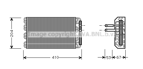 Evaporator, air conditioning (BWV019)
