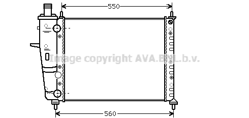 Radiator, engine cooling (FTA2233)