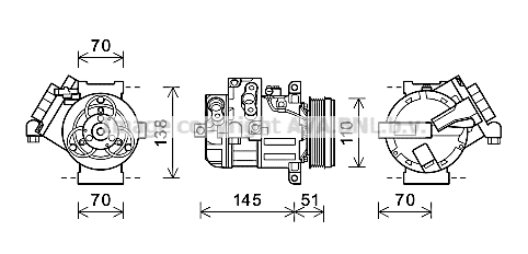 Compressor, air conditioning (SZK140)