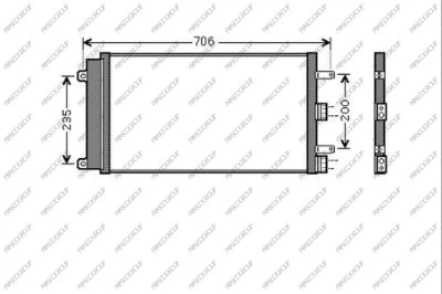 Condenser, air conditioning (FT909C004)