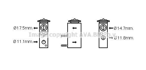 Expansion Valve, air conditioning (FD1462)