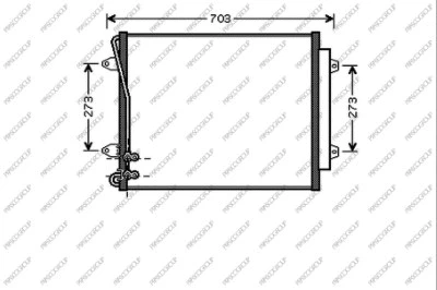 Condenser, air conditioning (VG054C002)