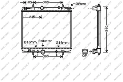 Radiator, engine cooling (FT152R002)