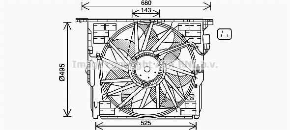 Fan, engine cooling (BW7564)