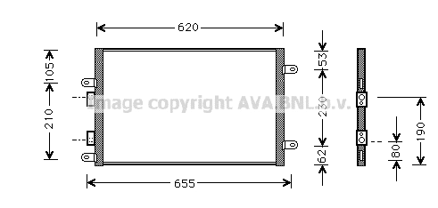 Condenser, air conditioning (AL5077)