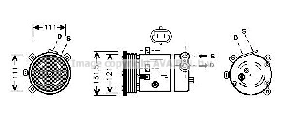 Compressor, air conditioning (DWAK038)