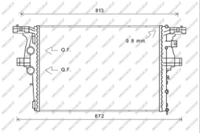 Radiator, engine cooling (FT929R002)