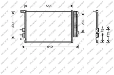Condenser, air conditioning (AA080C003)