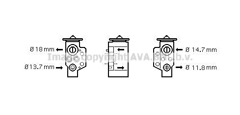 Expansion Valve, air conditioning (VN1243)