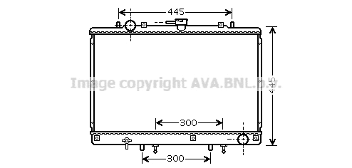 Radiator, engine cooling (MT2165)