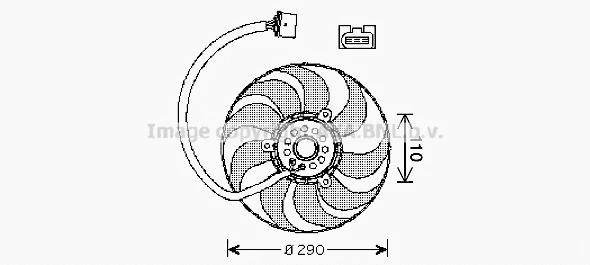 Fan, engine cooling (VN7522)