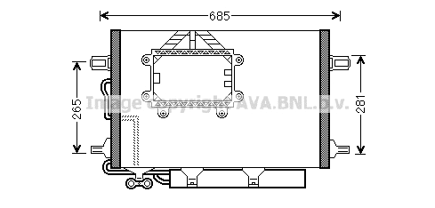 Condenser, air conditioning (MS5562D)