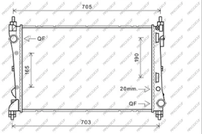 Radiator, engine cooling (FT910R004)