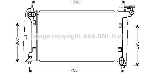 Radiator, engine cooling (TO2302)
