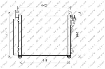 Condenser, air conditioning (KI322C001)