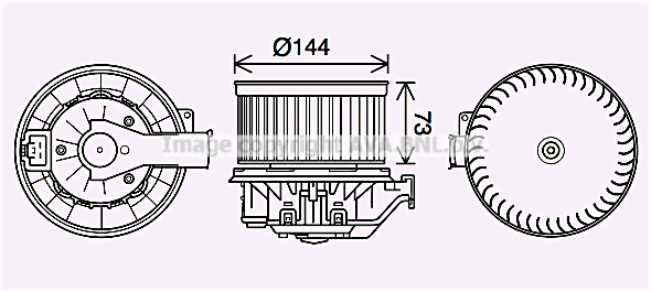 Electric Motor, interior blower (FD8632)