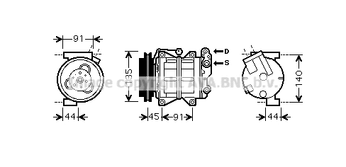 Compressor, air conditioning (DNK314)