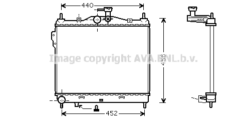 Radiator, engine cooling (HYA2101)