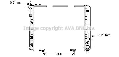 Radiator, engine cooling (MS2178)
