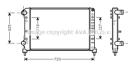 Radiator, engine cooling (FTA2261)