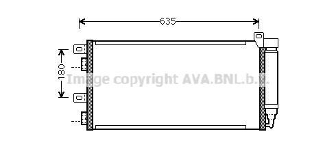 Condenser, air conditioning (BWA5256D)
