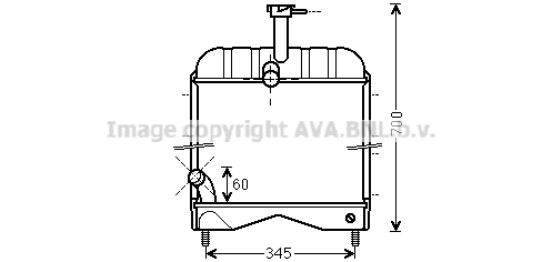 Radiator, engine cooling (MF2011)