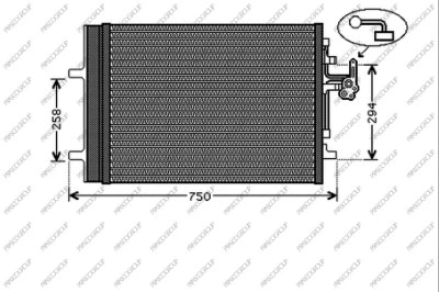 Condenser, air conditioning (VV046C002)