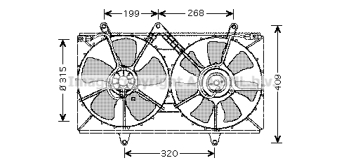 Fan, engine cooling (TO7521)