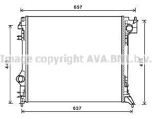 Radiator, engine cooling (DNA2416)