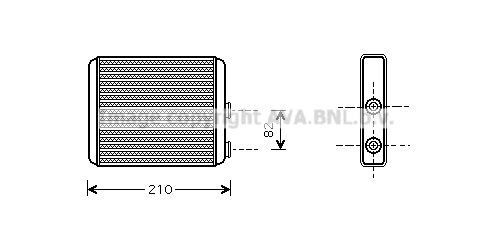 Heat Exchanger, interior heating (OLA6353)