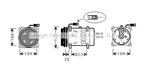 Compressor, air conditioning (DFAK025)