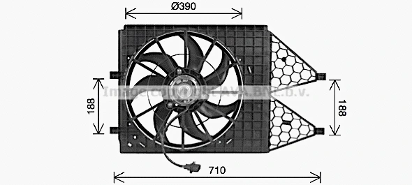 Fan, engine cooling (VN7545)
