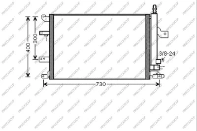 Condenser, air conditioning (VV042C002)