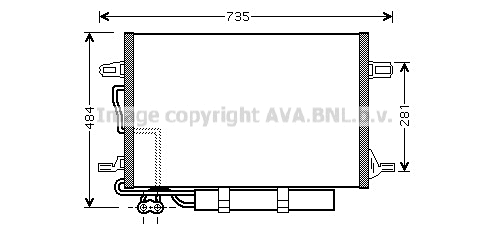 Condenser, air conditioning (MSA5307D)