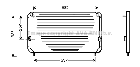 Condenser, air conditioning (TO5202)