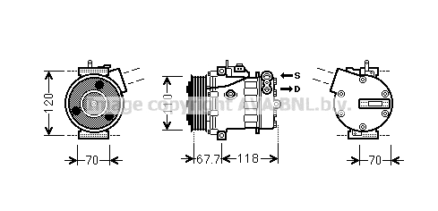 Compressor, air conditioning (FTK384)