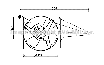 Fan, engine cooling (OL7535)