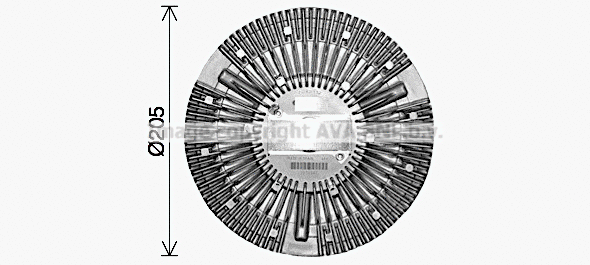 Clutch, radiator fan (DFC092)