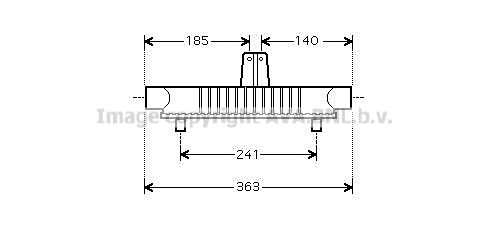 Oil Cooler, engine oil (PE4404)