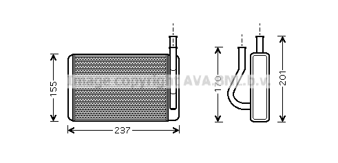 Heat Exchanger, interior heating (HY6089)