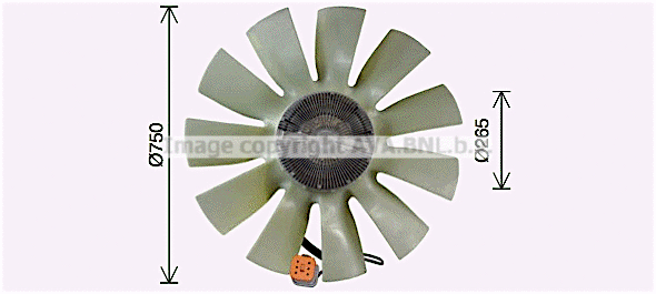 Fan, engine cooling (SCF058)