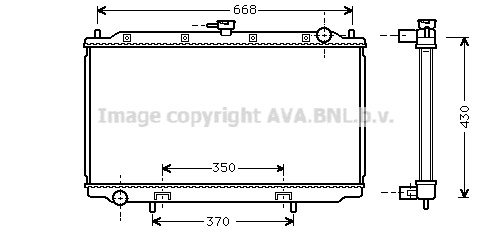 Radiator, engine cooling (DNA2181)