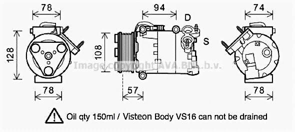 Compressor, air conditioning (FDK482)