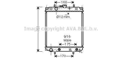 Radiator, engine cooling (DU2068)