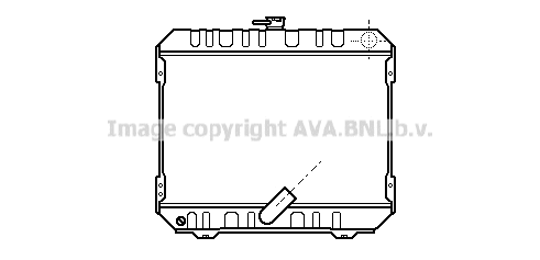 Radiator, engine cooling (TO2022)