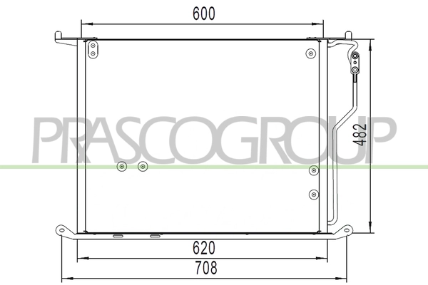 Condenser, air conditioning (ME522C005)