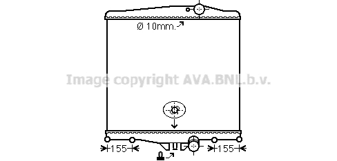 Radiator, engine cooling (VL2041N)